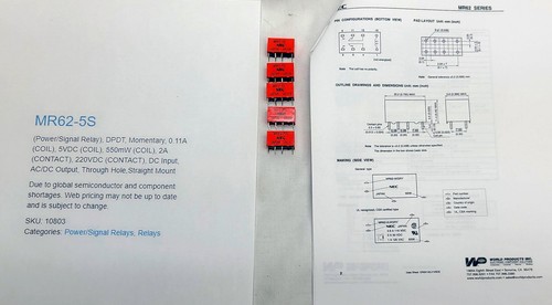 Lot relay nec 5v - relay,